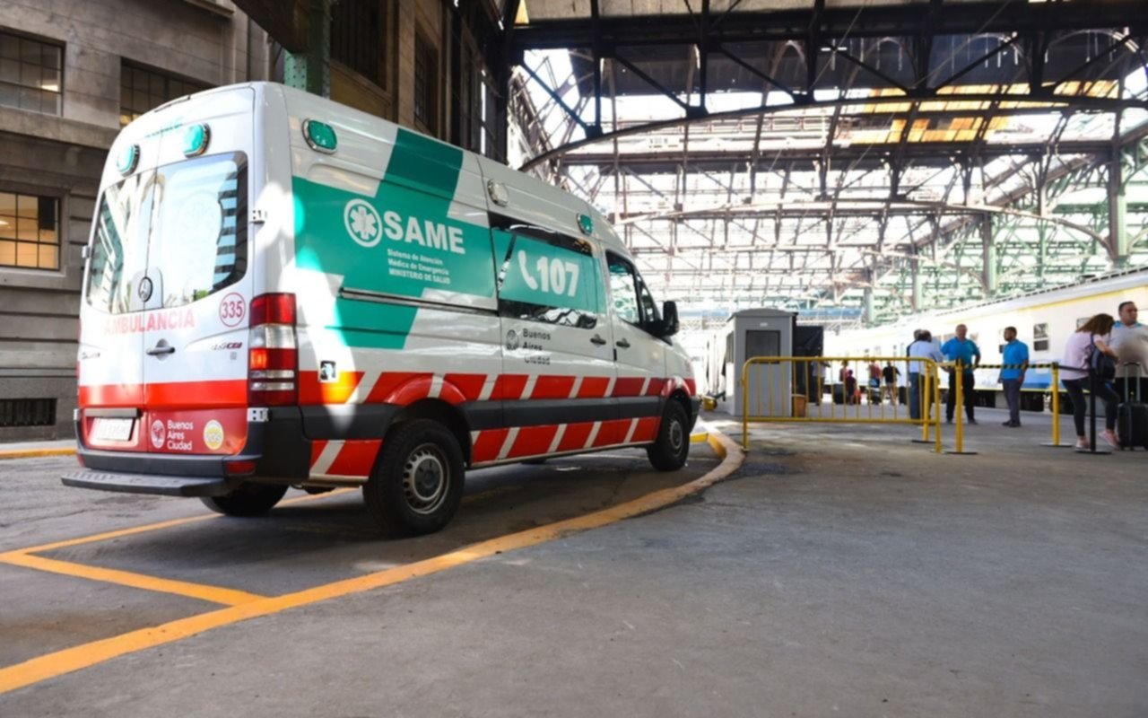 Los usuarios del tren Roca ya cuentan con el  servicio de ambulancia permanente del SAME 