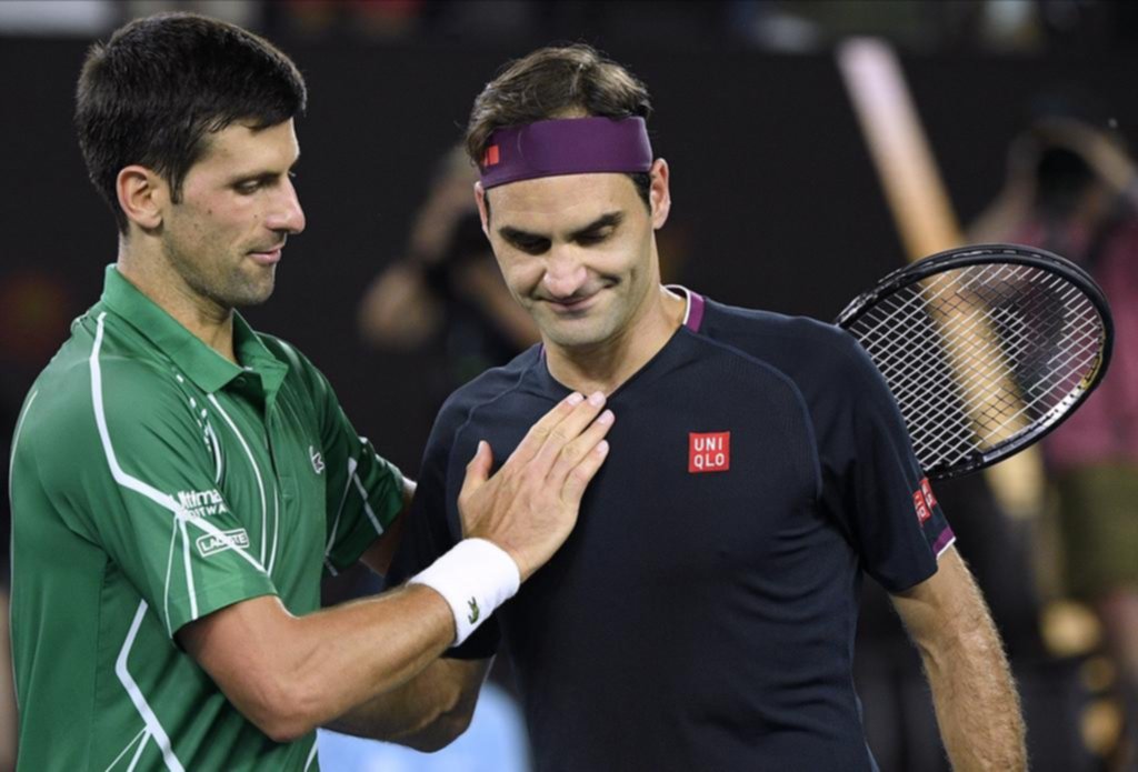 Novak Djokovic se aprovechó de Roger Federer