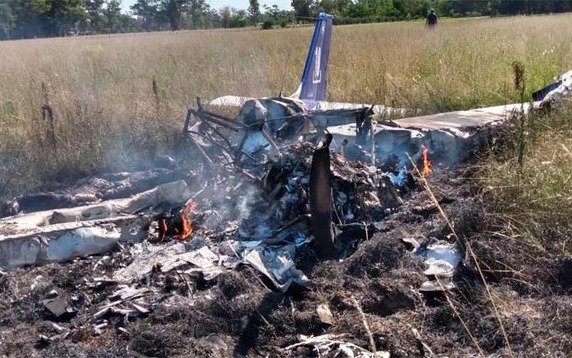 Un avión de pequeño porte cayó en proximidades de Cañuelas y murieron sus dos tripulantes