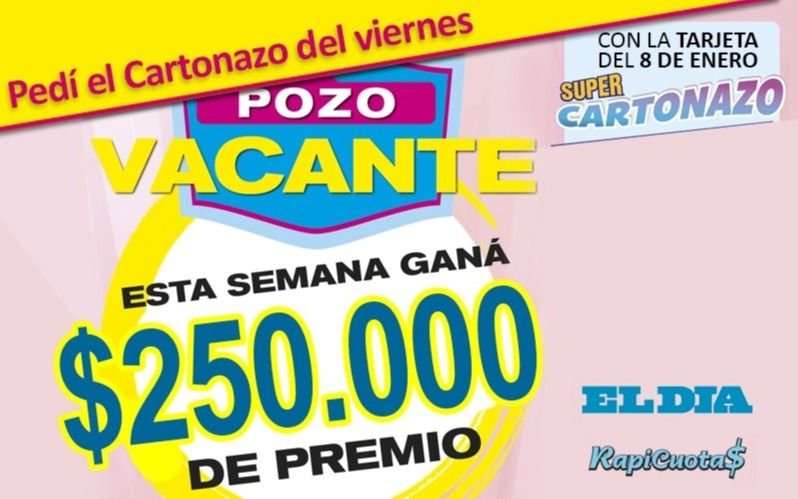 El Cartonazo quedó vacante: ahora se jugará por 250 mil pesos