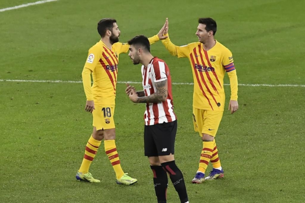 Messi volvió a su mejor versión con un “doblete” ante Bilbao