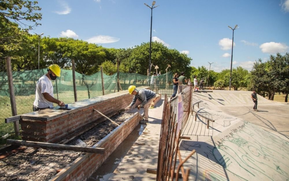 El municipio de Quilmes reactivó la obra del Skatepark