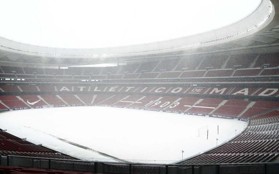 Por el fuerte temporal suspenden el partido del Atlético del Cholo Simeone