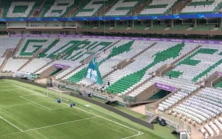 Palmeiras está confiado: pintó en su estadio dos Copas Libertadores a pesar de que solo ganó una