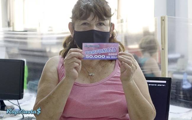 Una lectora de Tolosa se quedó con los $50.000 del Cartonazo