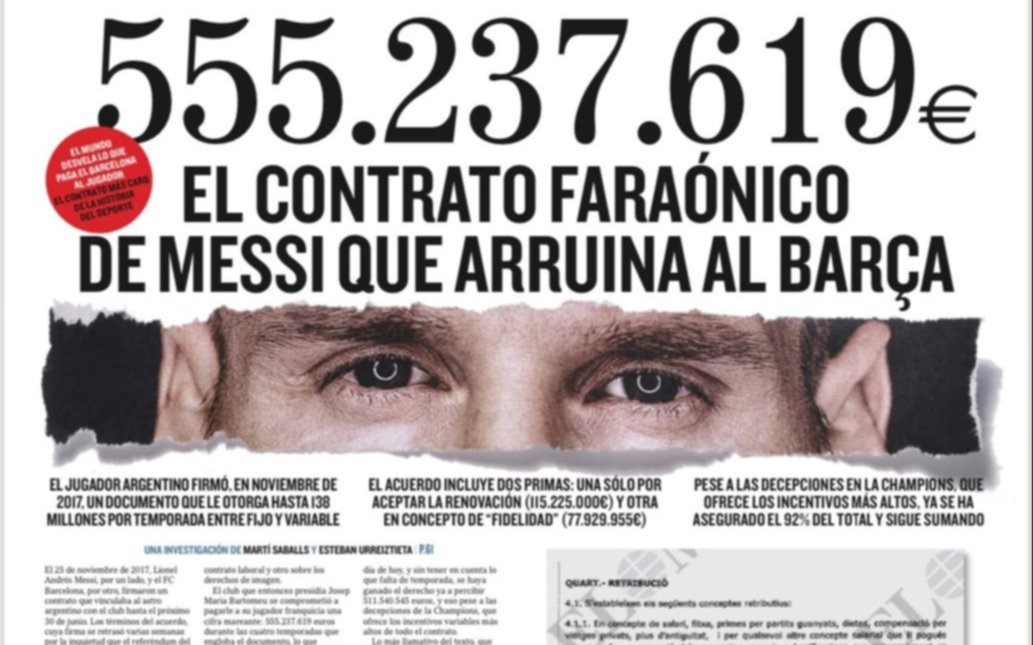 Sigue el escándalo: Barcelona anunció que demandará al diario que publicó detalles del contrato de Messi