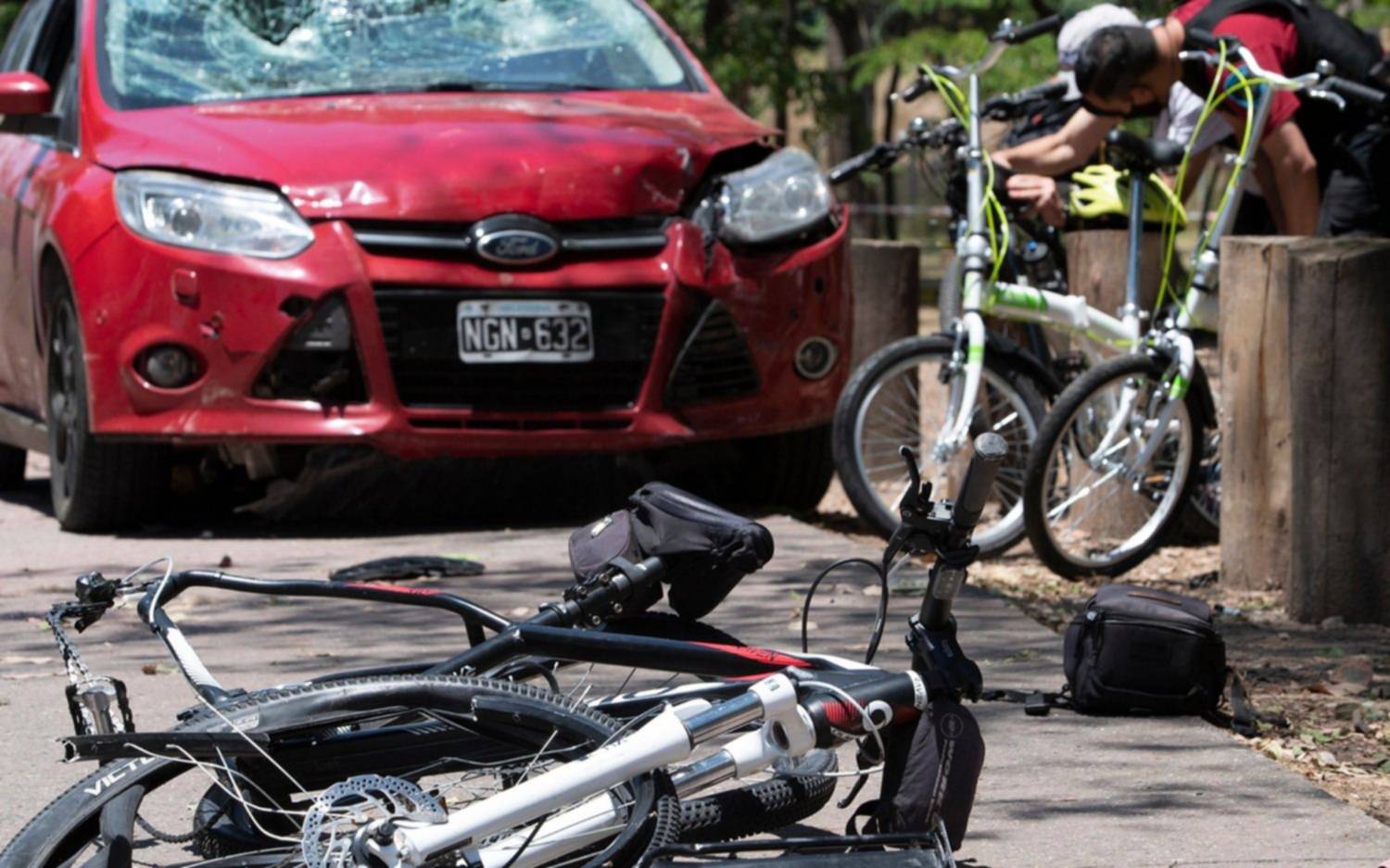 Ciclistas concentran en el Obelisco para pedir Justicia por la mujer atropellada en Palermo