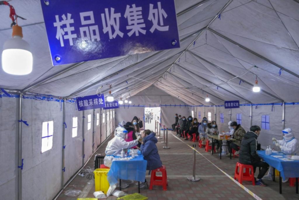 Ómicron llegó a China: testeos para millones de personas