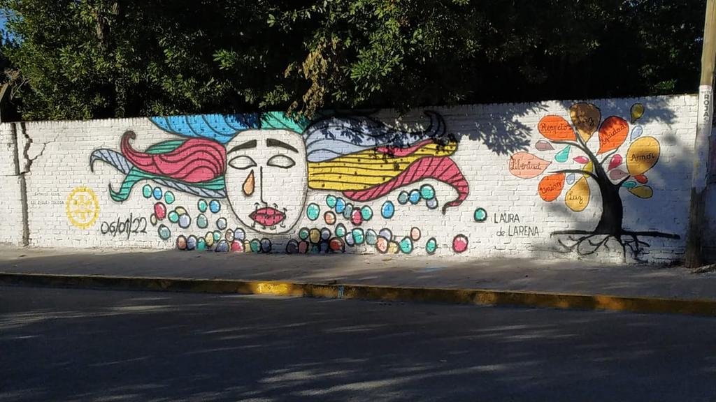Rotarios presentaron un mural contra la violencia