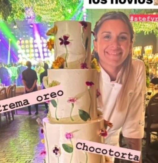 Detrás de la torta de boda de Stefi y Ricky Montaner, una clavada de visto...