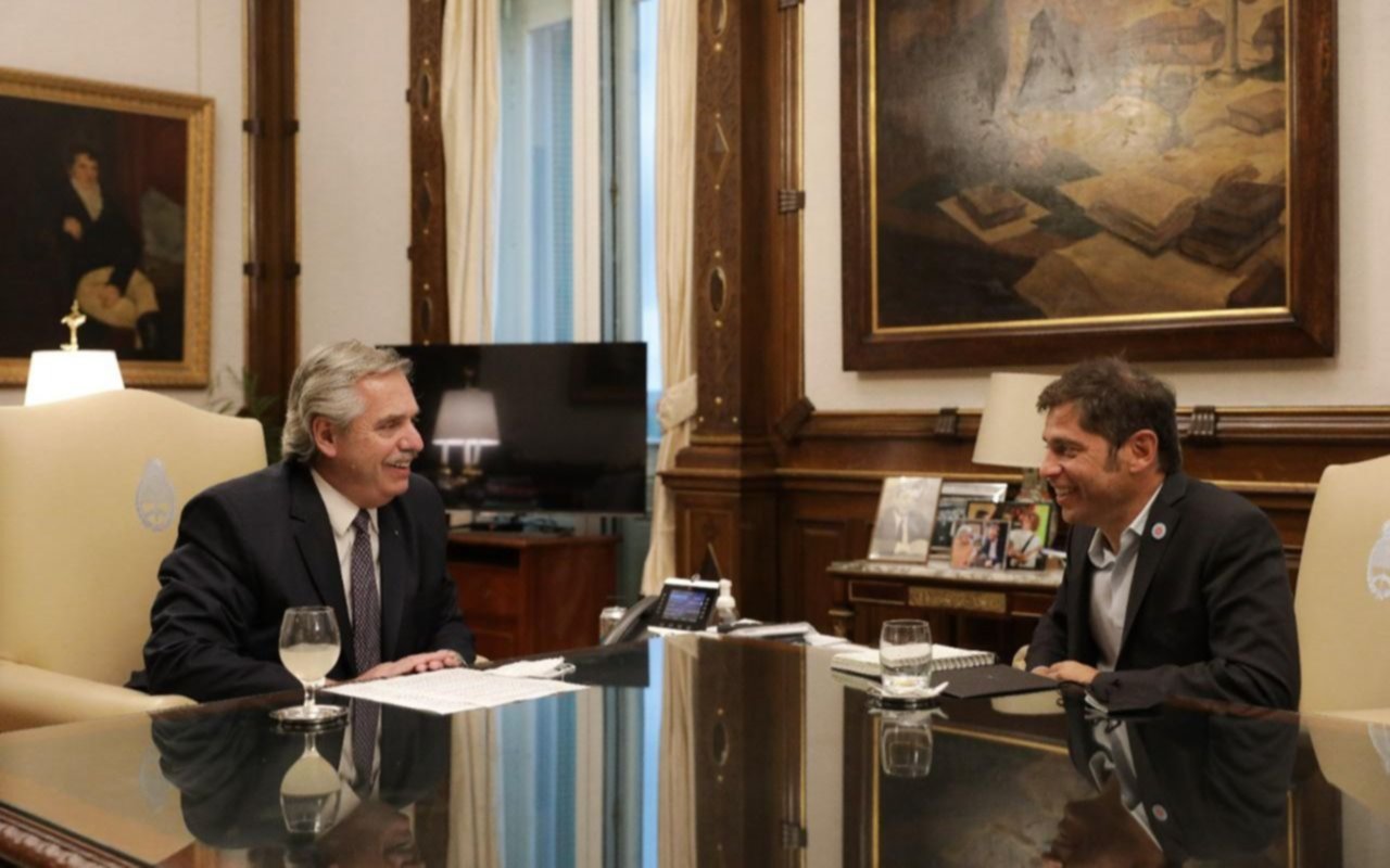 Alberto Fernández se reunió con el gobernador Axel Kicillof con el foco en la economía y la salud