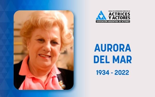 Falleció la actriz y vecina Aurora del Mar