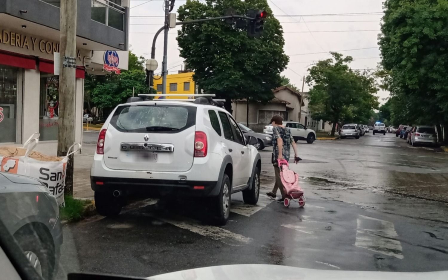 "Que la señora mayor se jorobe": no se detiene el "estaciono donde quiero"
