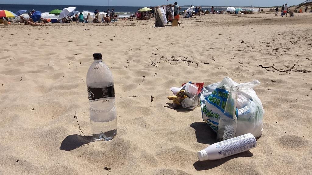 Más del 80 por ciento de los residuos en las playas bonaerenses son plásticos