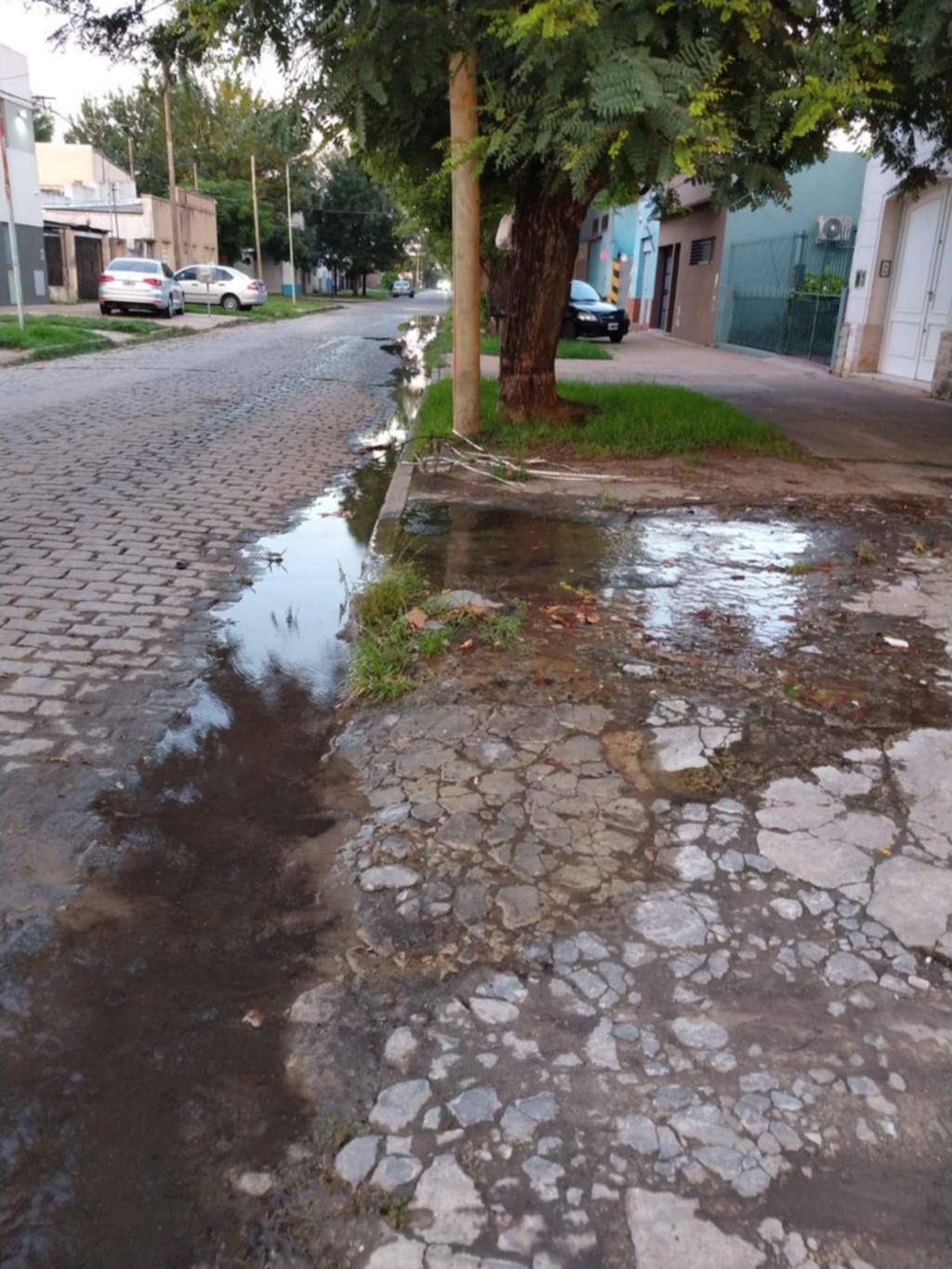 Una pérdida de agua causa destrozos en Tolosa