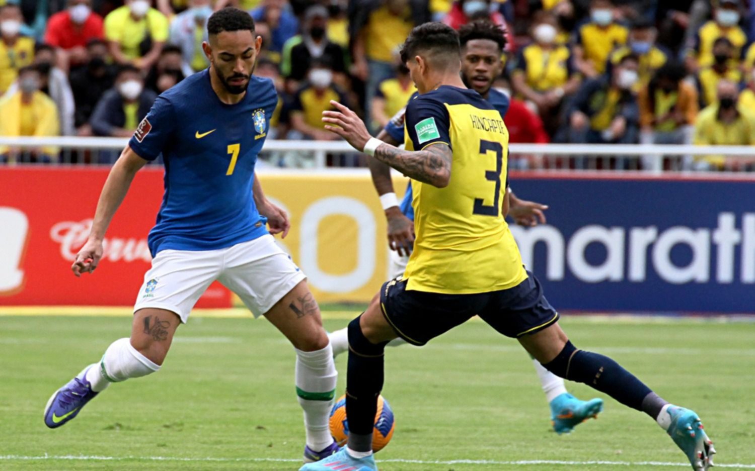 Con un VAR protagonista, Brasil y Ecuador igualaron 1 a 1 en la altura de Quito
