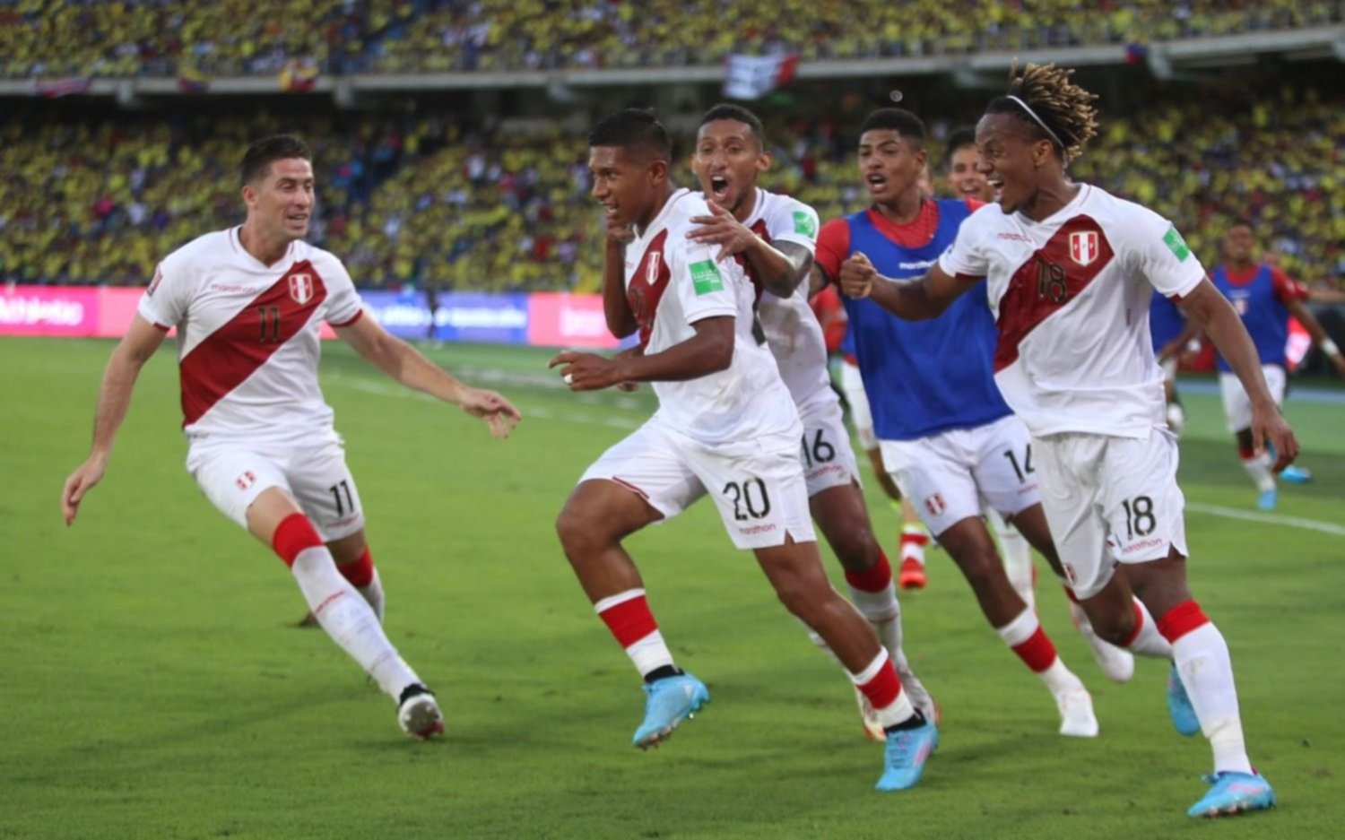 Batacazo de Perú: le ganó a Colombia en Barranquilla y se ubicó en zona de clasificación directa
