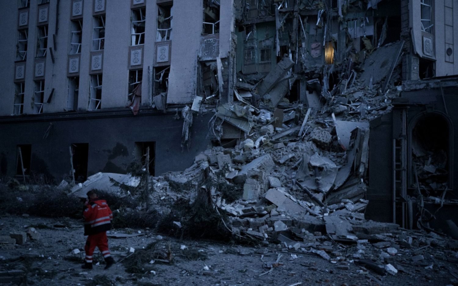 Terrible noche en Ucrania: Rusia atacó en el inicio del nuevo año
