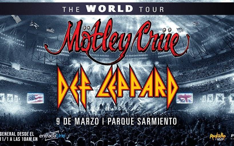 Motley Crüe y Def Leppard regresan a la Argentina en marzo 