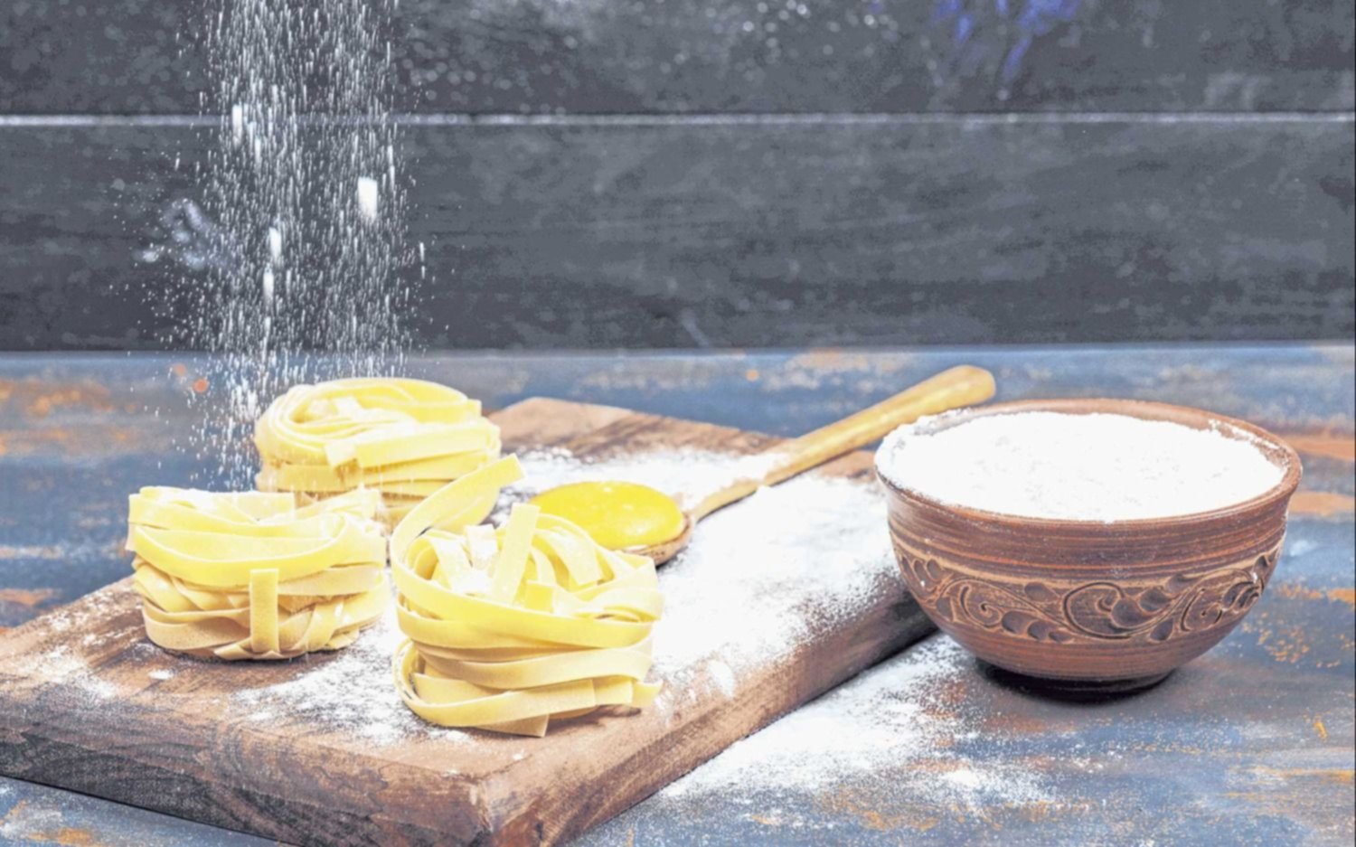 Todo fresco: pasta y ensalada