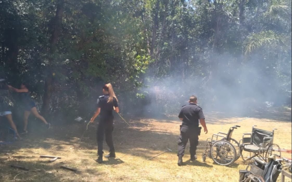 City Bell: gran incendio cercano al Country de Estudiantes