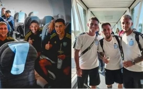 Cómo fue el viaje de Boca y Racing en un mismo avión, contado por un protagonista