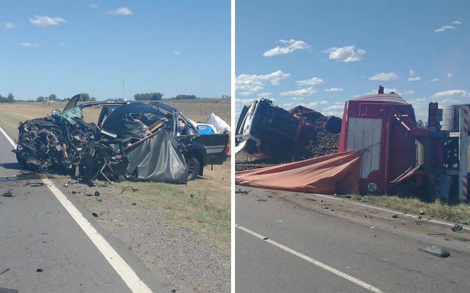 La 29, ruta de la muerte: otras dos víctimas tras choque frontal entre una Hilux y un camión