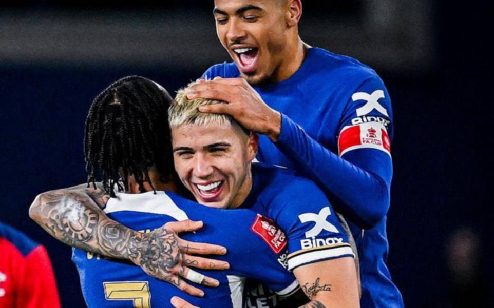 Enzo se anotó en la goleada del Chelsea en la FA Cup