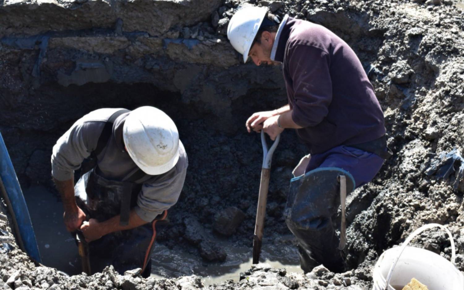 Un barrio de La Plata, sin agua por obras