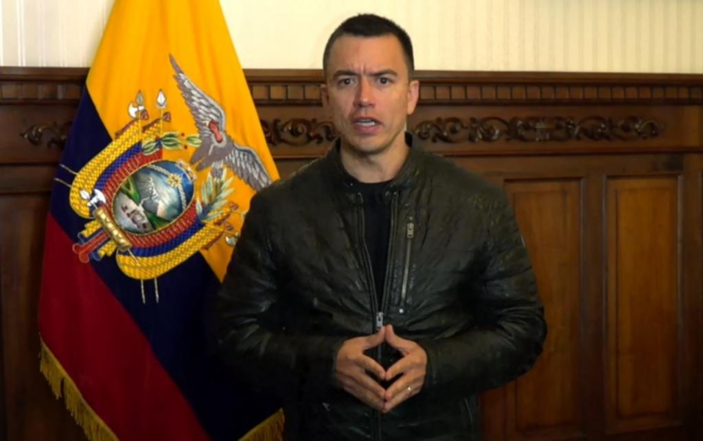 Noboa: “Estamos en guerra y no vamos a ceder”