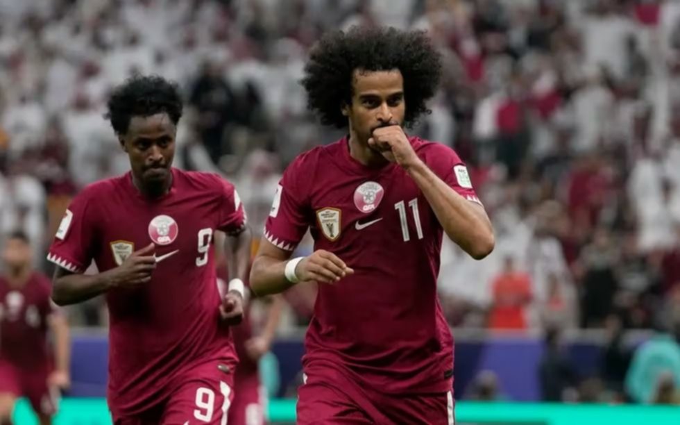 Qatar goleó a Líbano en el Estadio Lusail