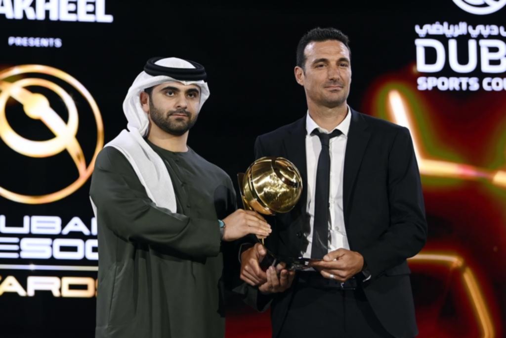 La trayectoria de Scaloni como entrenador fue distinguida en los Globe Soccer Awards
