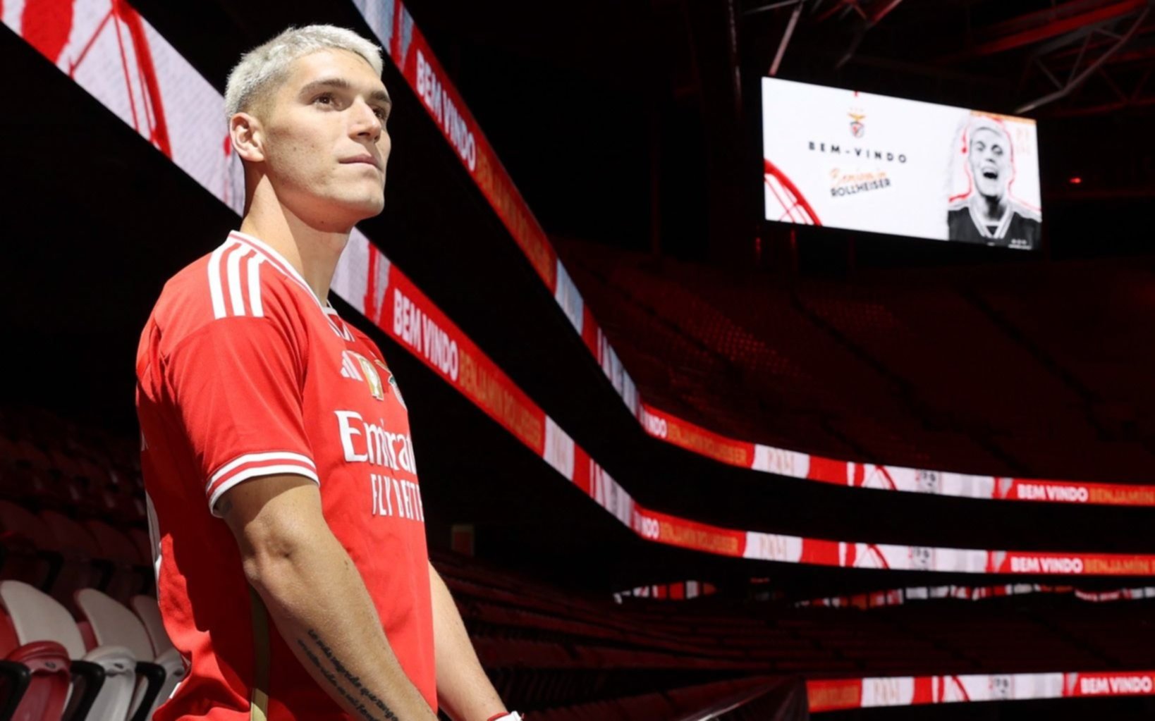 Así presentó a Rollheiser el Benfica de Di María y Otamendi