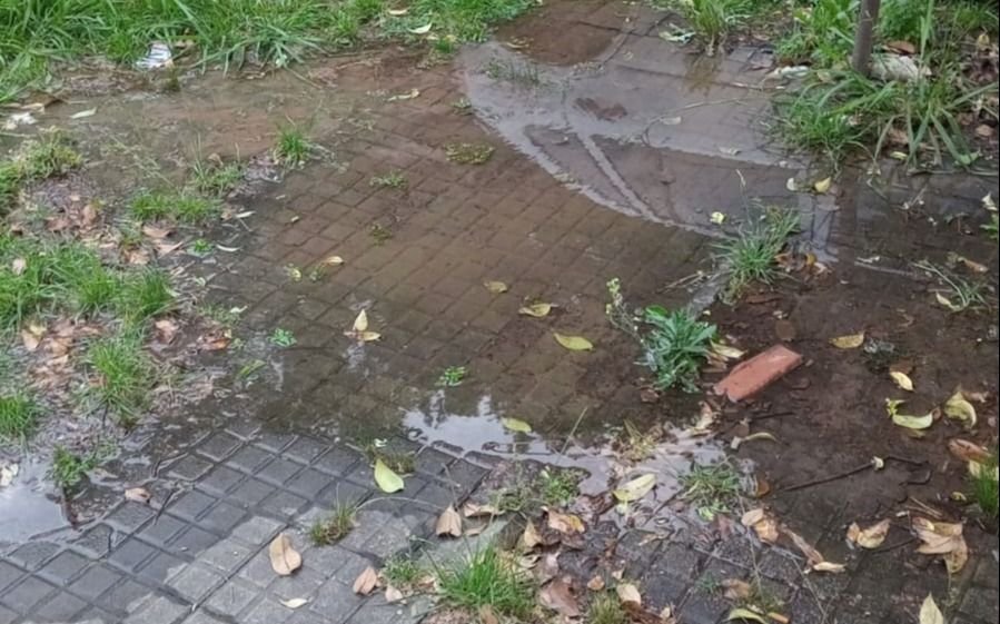 Una pérdida de agua en 71 y 120 tiene a maltraer a los vecinos