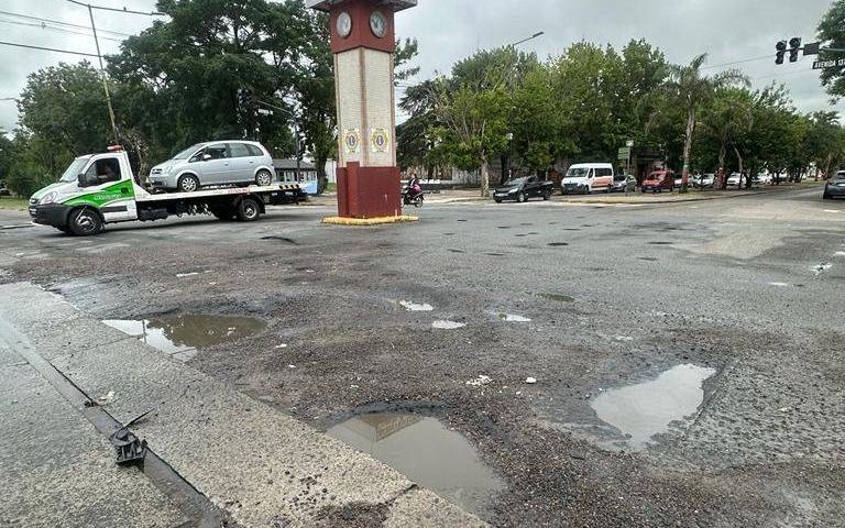 Reclamos por el estado de la avenida 60
