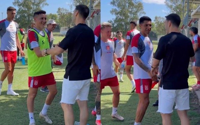 Mauro Boselli visitó al plantel de Estudiantes: el reencuentro en City Bell