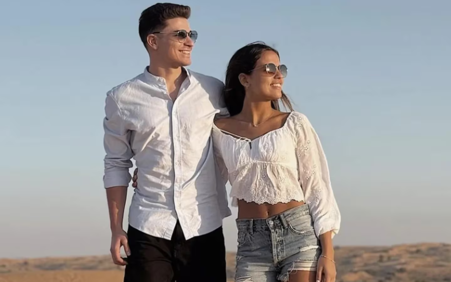 Julián Álvarez, de vacaciones y enamoradísimo: “Te amo”