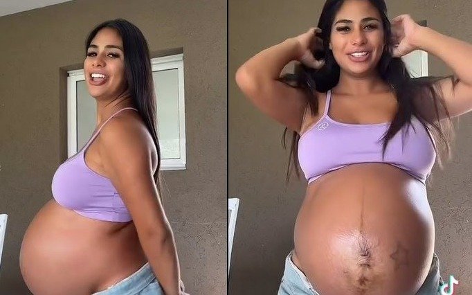 La ex Gran Hermano, Daniela Celis, en el último día de embarazo: “Los amores de mi vida”
