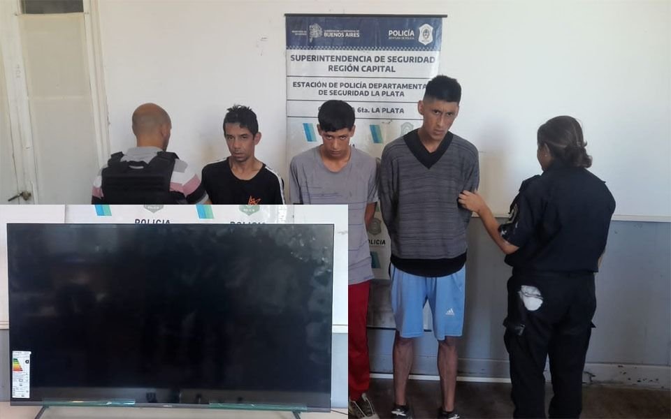 La Plata: robaron un TV 50'' y la hermana de uno de los acusados los delató