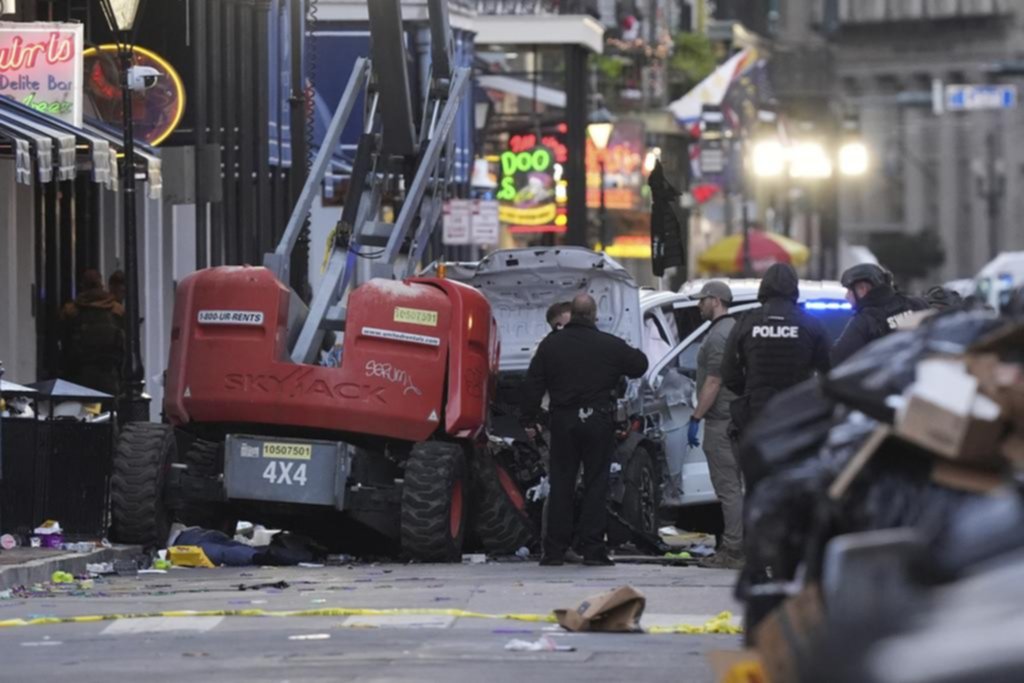 Trágico atropello multitudinario en Nueva Orleans