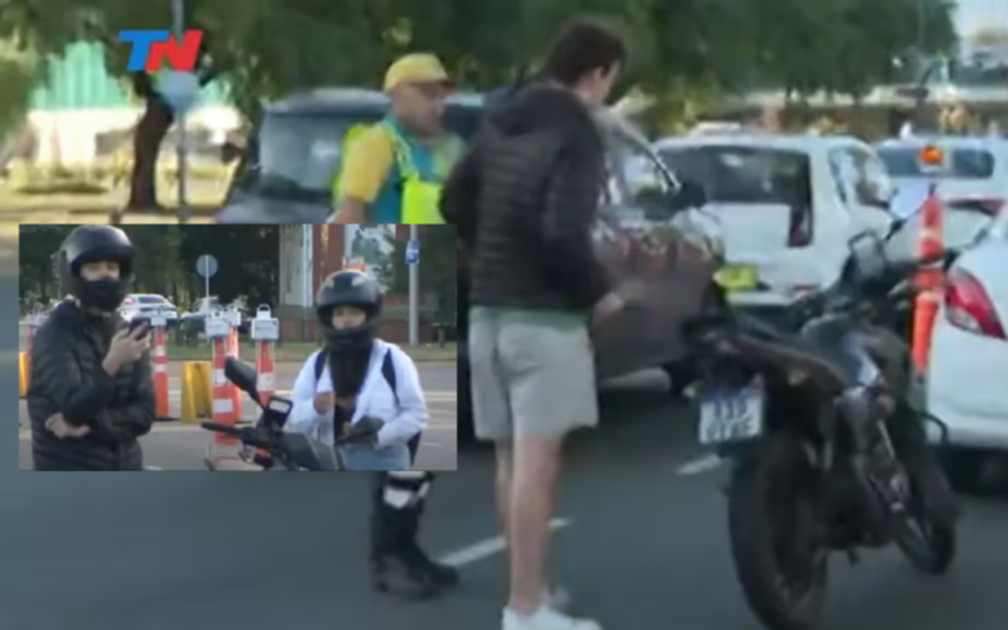 La mujer que se subió ebria a una moto fue sancionada por la aplicación de autos
