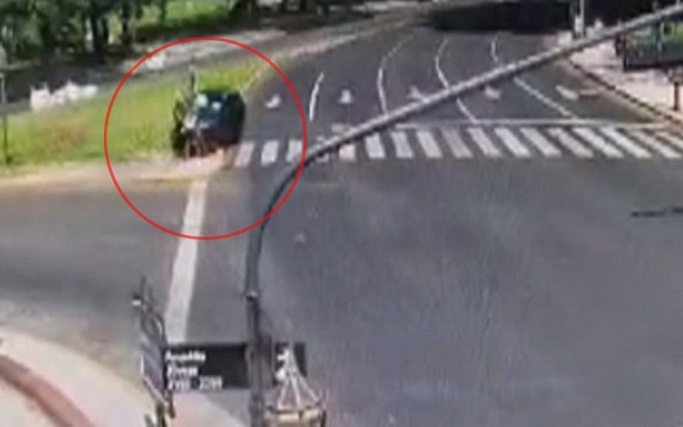 El video del momento en que la actriz Patricia Scheuer atropelló y mató al turista brasileño
