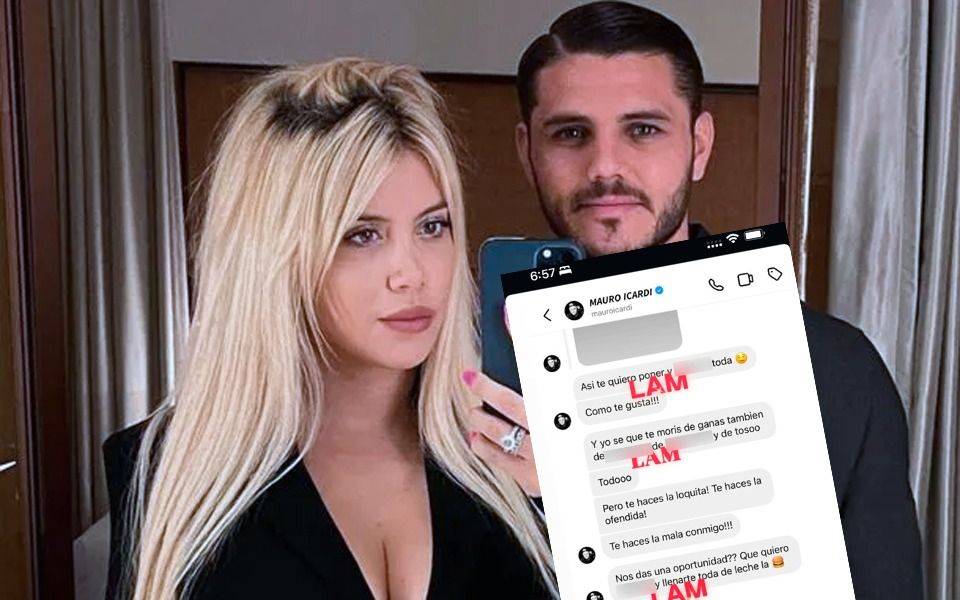 Filtran chats explosivos entre Wanda Nara y Mauro Icardi: sexo, celos y propuestas