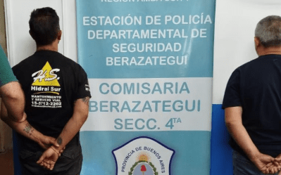 Detienen a dos sujetos acusados de extorsión en Quilmes