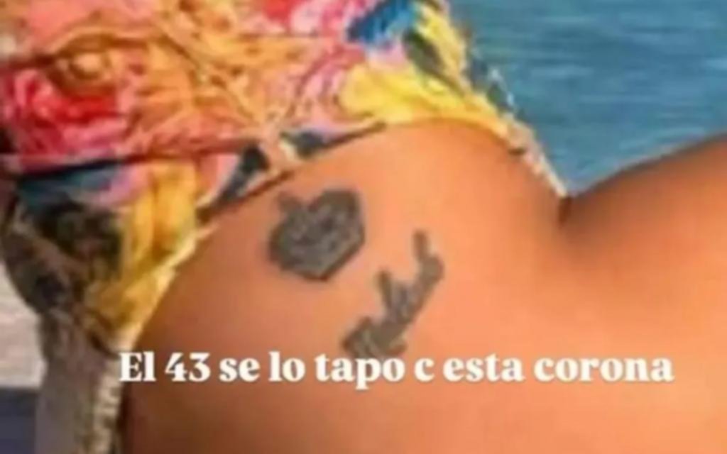 La China, ¿se borró un tatoo que se hizo por Colapinto?