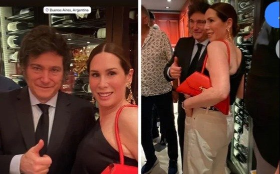 Javier Milei sin Yuyito González en un show de Raúl Lavié