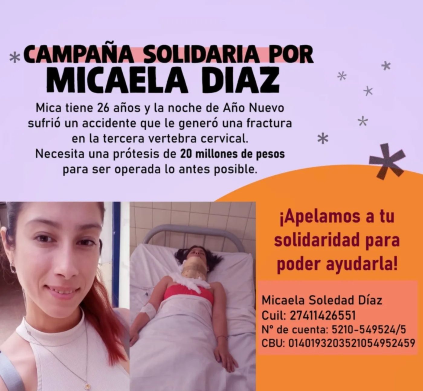 Familia de joven platense pide ayuda para pagar una prótesis muy costosa