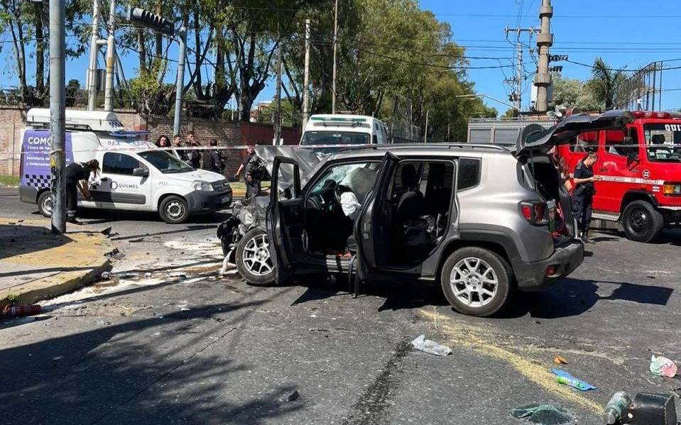 Dos policías mueren en trágico choque durante persecución en Quilmes