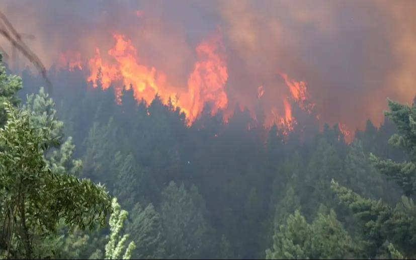Un incendio de gran magnitud en Epuyén ya se consumió 2 mil hectáreas de bosques y hay evacuados