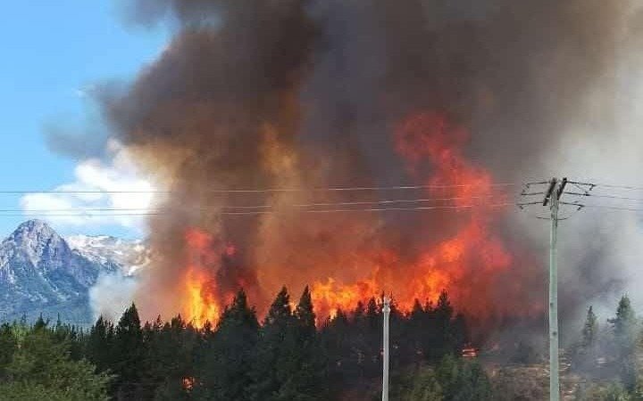 En Bariloche y Epuyén el fuego está fuera de control y ya arrasó casi 7000 hectáreas